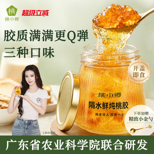 桃小卿隔水鲜炖桃胶银耳羹炖奶
