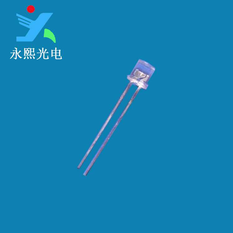 5MM直插平头翠绿色LED灯珠发光二极管 长脚高亮绿光