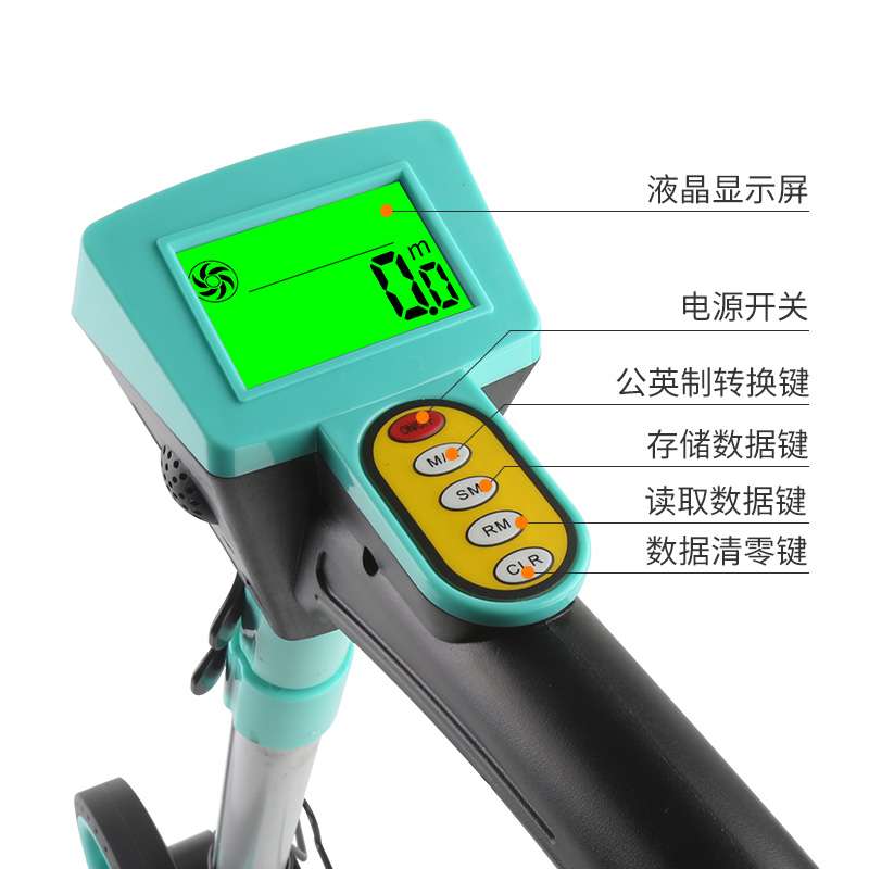 测距轮手推测距仪滚轮式滚轮尺机械测量轮滚轮推尺量路器道路测距