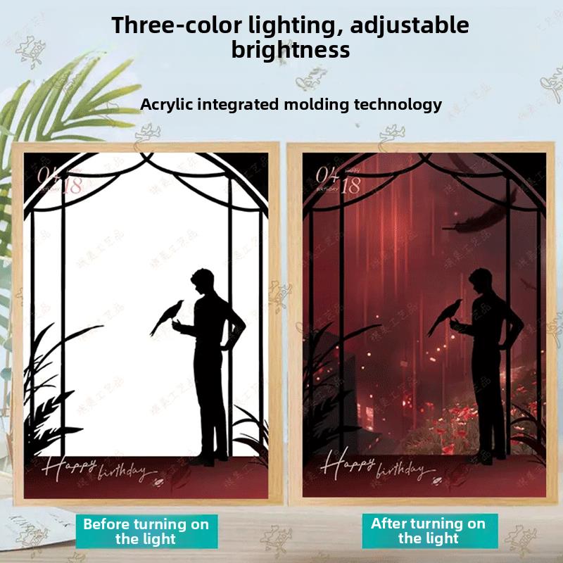 秦彻灯光画沈星辉夏一元官方爱情与深空周边生日礼物夜灯定制