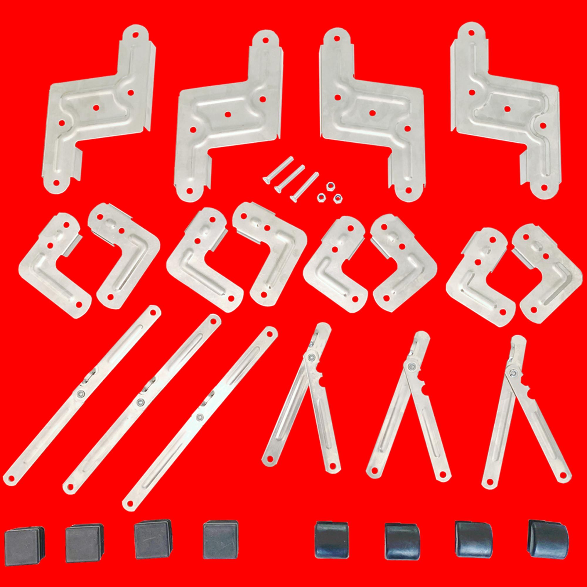 30方管不锈钢晾衣架配件折叠置地X型连接片固定件厚1毫米加厚加粗