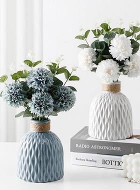 北欧小彷真花客厅电视柜茶几桌面家居装饰品入户玄关酒柜创意摆件