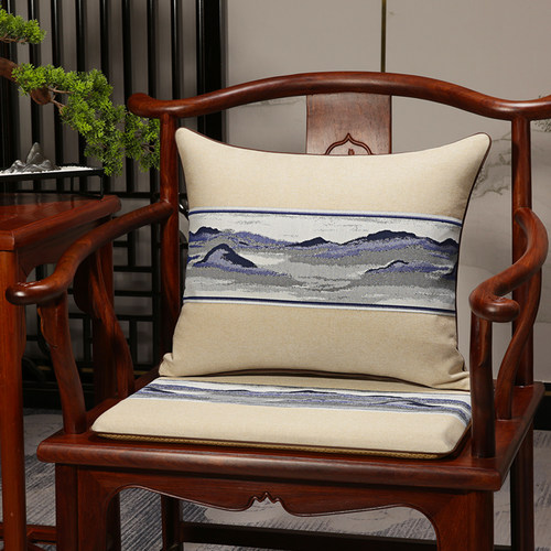 中式座椅垫红木椅子坐垫实木家具沙发太师椅圈椅官帽茶椅座垫防滑