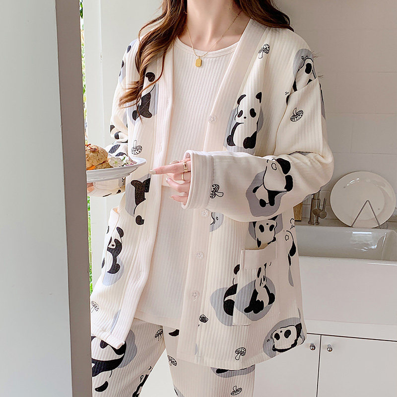 冬天空气棉月子服三件套秋冬季产後加厚孕妇哺乳睡衣春秋纯棉坐月,孕妇装/孕产妇用品/营养,家居服套装,淘宝优惠券,粉丝福利购,淘宝优惠卷