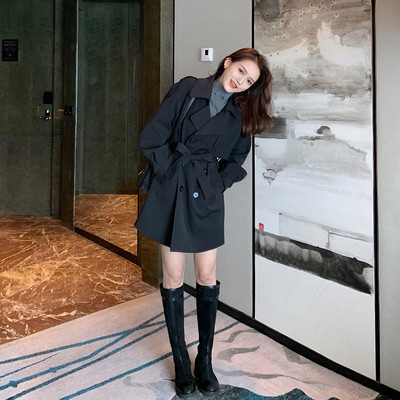 小个子风衣女外套女神气