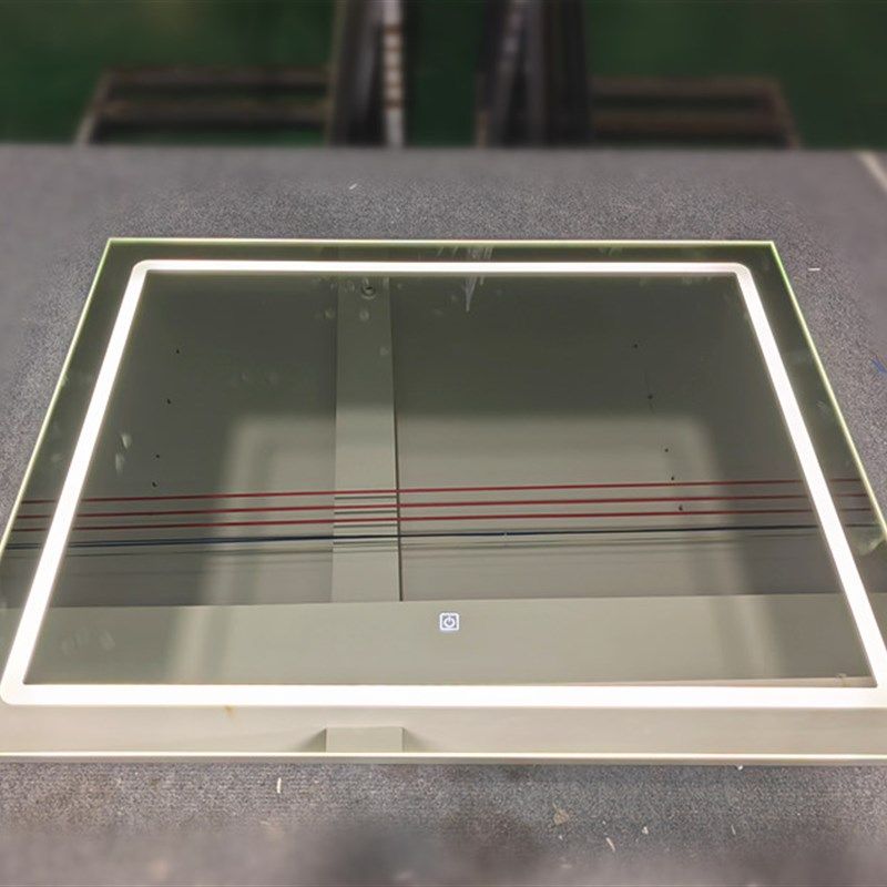 订制智能镜 浴室镜 LED带灯镜子 铝合金灯镜 订做卫生间镜 大号