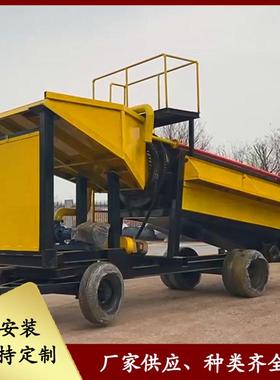 金筛分坚固用滚筒筛淘金车 大处理耐量河水力选道矿JOR选金沙设备