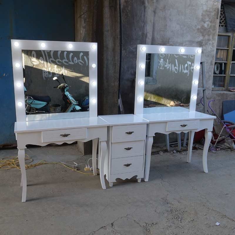 单面欧式烤漆小梳妆台桌专业影楼化妆台带灯理发镜台学校彩妆,住宅家具,梳妆台/桌,淘宝优惠券,粉丝福利购,淘宝优惠卷