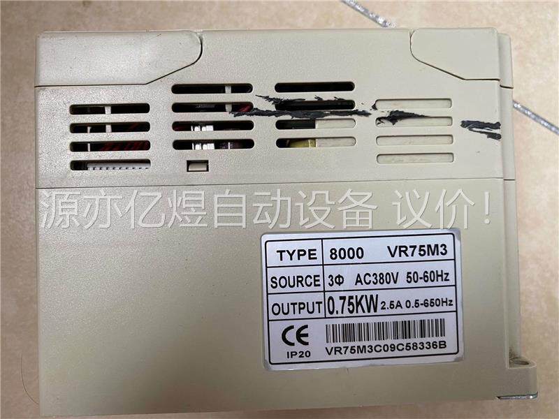 拆机SAJ变频器 TYPE 8000 VR75M3 380V(议价)