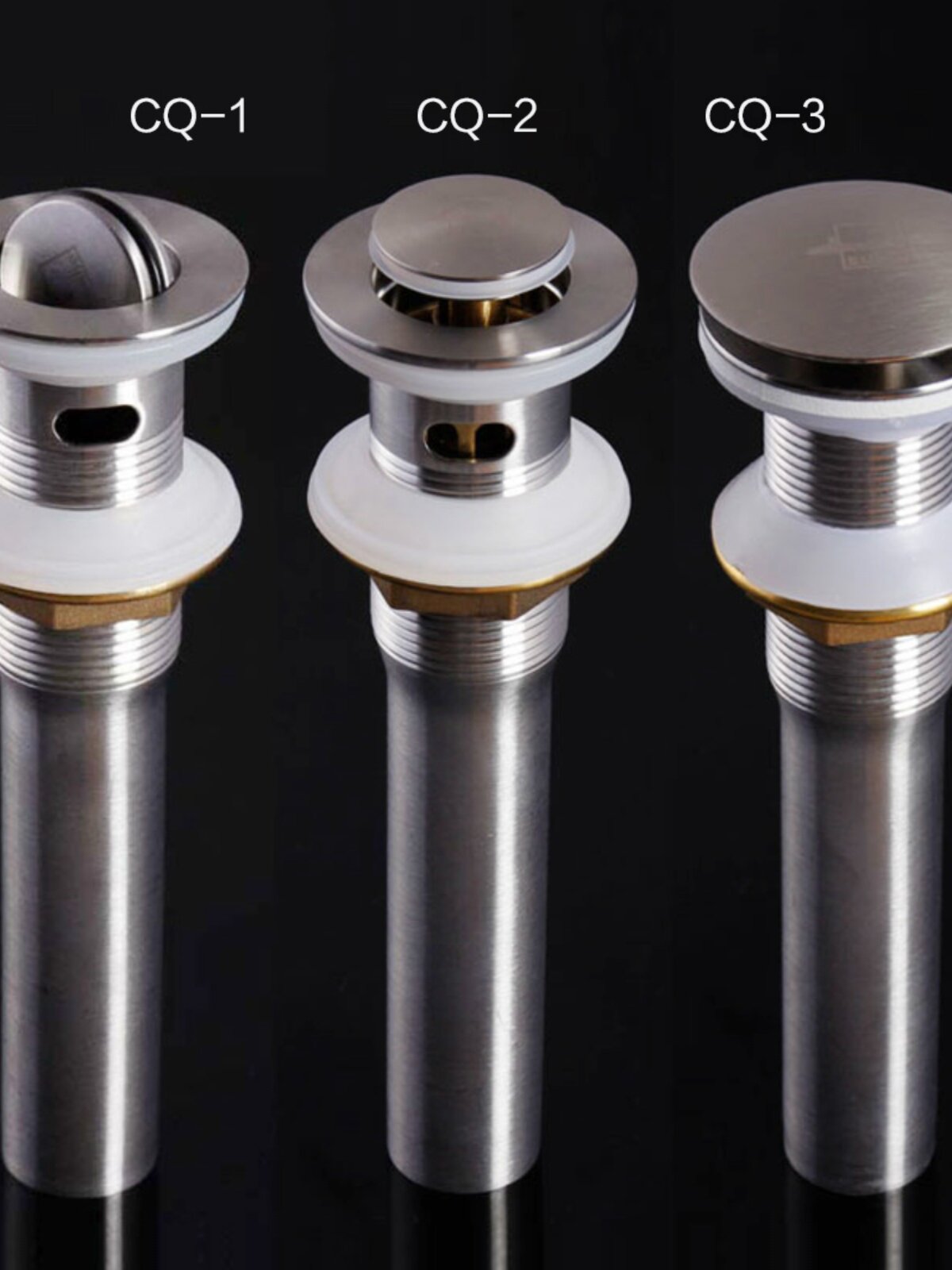 洗脸盆下水管洗手盆下水器不锈钢翻板弹跳陶瓷面盆排水管防臭配件