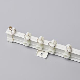 窗帘弯轨道U型可拐弯滑道铝合金加厚顶装侧装单轨双轨道飘窗阳台