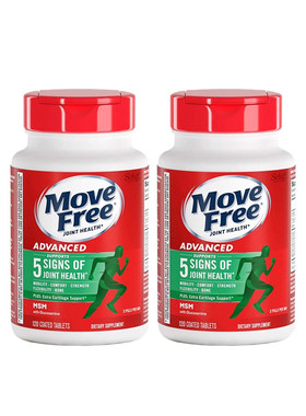SCHIFF 旭福 Move Free 益节 氨糖维骨力MSM 绿瓶 120粒/2瓶装
