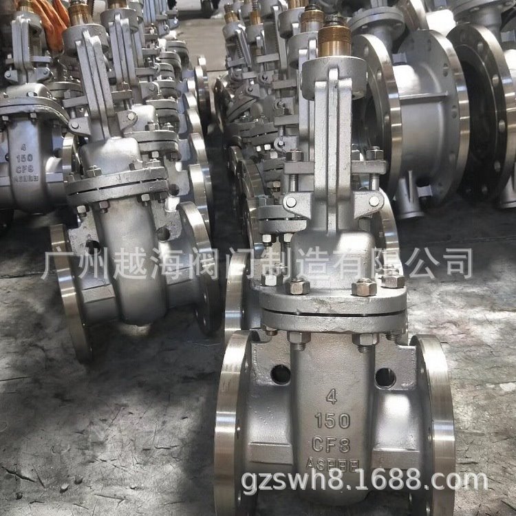 锻整体锻造法兰闸阀不锈钢连体法兰闸阀F304L一体式法兰闸阀Z41Y