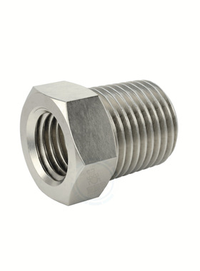 High-Pressure 316 SST Bushing Adapter,1/4BSPT Malex1/8BSPP