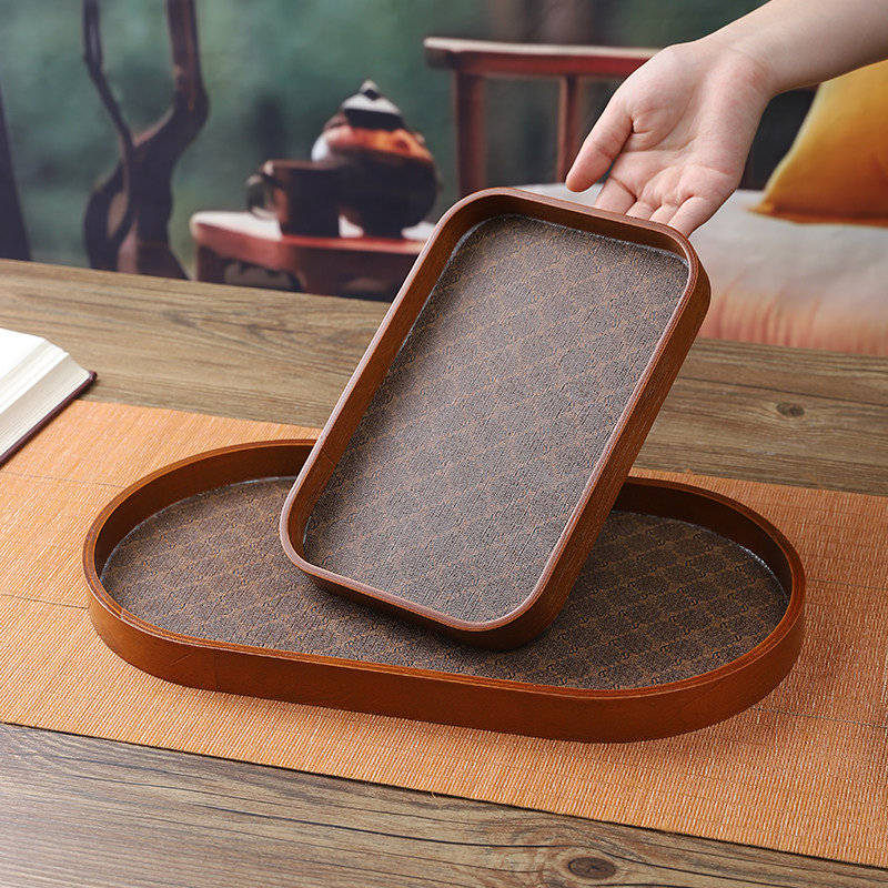 中式海棠花多功能玻璃茶点托盘长方形高级感家用复古木质八角茶盘,橡塑材料及制品,其他塑料制品,淘宝优惠券,粉丝福利购,淘宝优惠卷