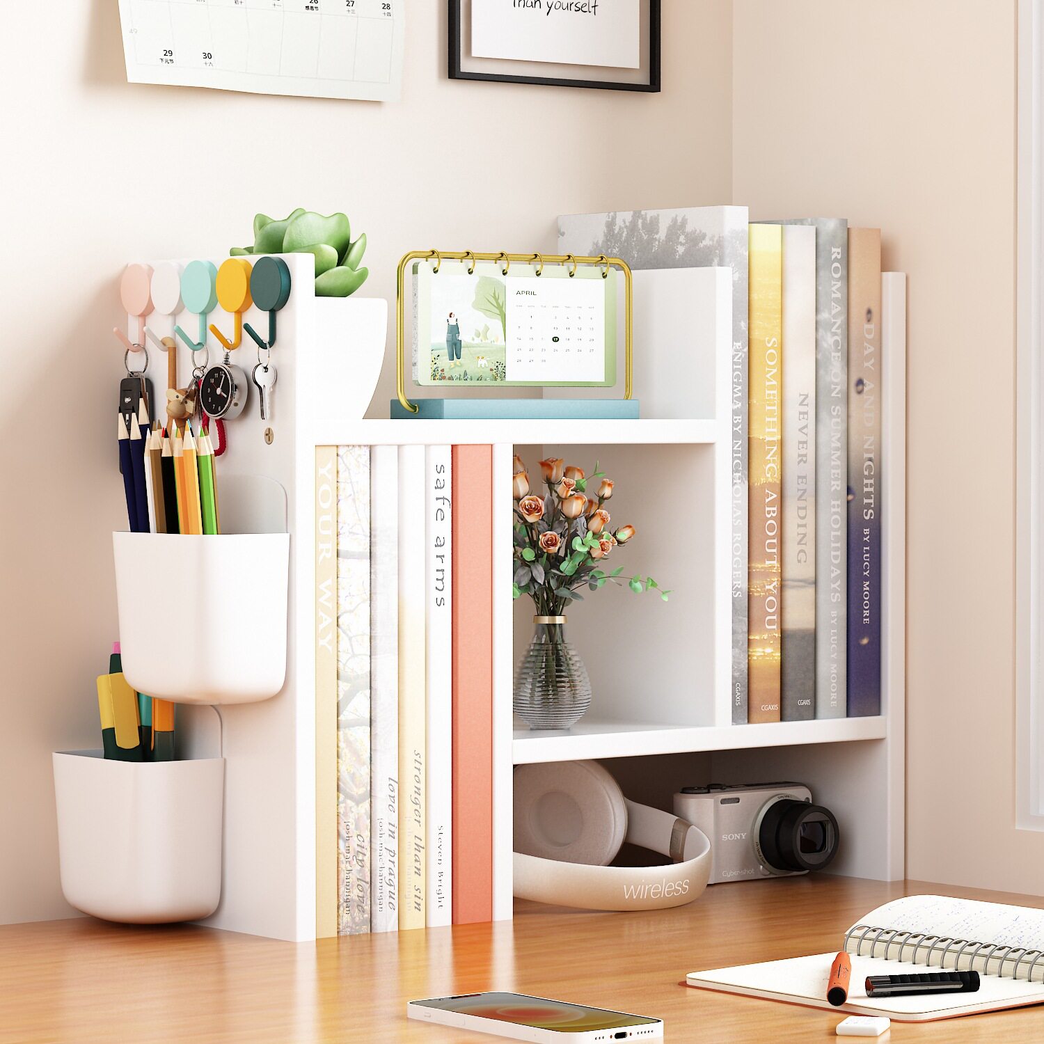 书架桌面置物架卧室办公室桌上小型多层架子客厅书桌收纳简易新品