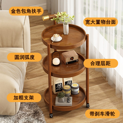 麻将桌茶几茶水柜棋牌室专用小边几打牌可移动茶水桌带轮子小推车