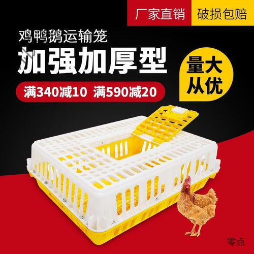 鸡笼周转箱家用大号加厚防摔养殖运输塑料鸡鸭鹅兔笼量大从优