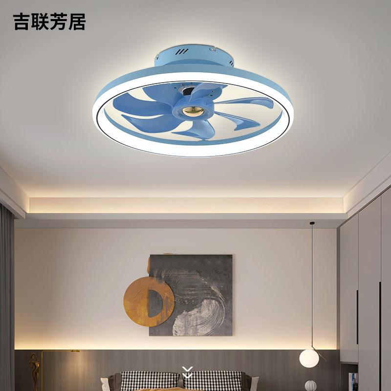 简约智能亚克力卧室吸顶风扇灯客厅书房LED电扇吸顶灯