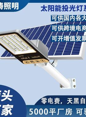 太阳能路灯户外庭院防水大功率照明led直销透镜太阳能板