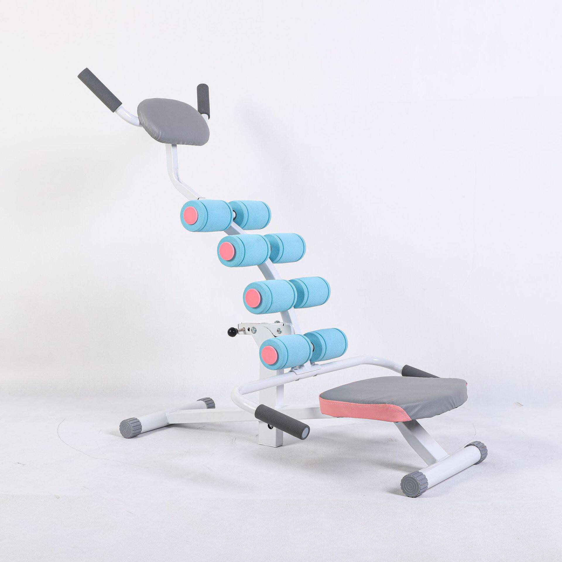 健腹机挺腰器懒人收腹机仰卧起坐辅助器室内健身器材卷腹健腹轮