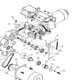 永创MH_301A机台用3槽轮传动带116J3PU多沟带290MM适配