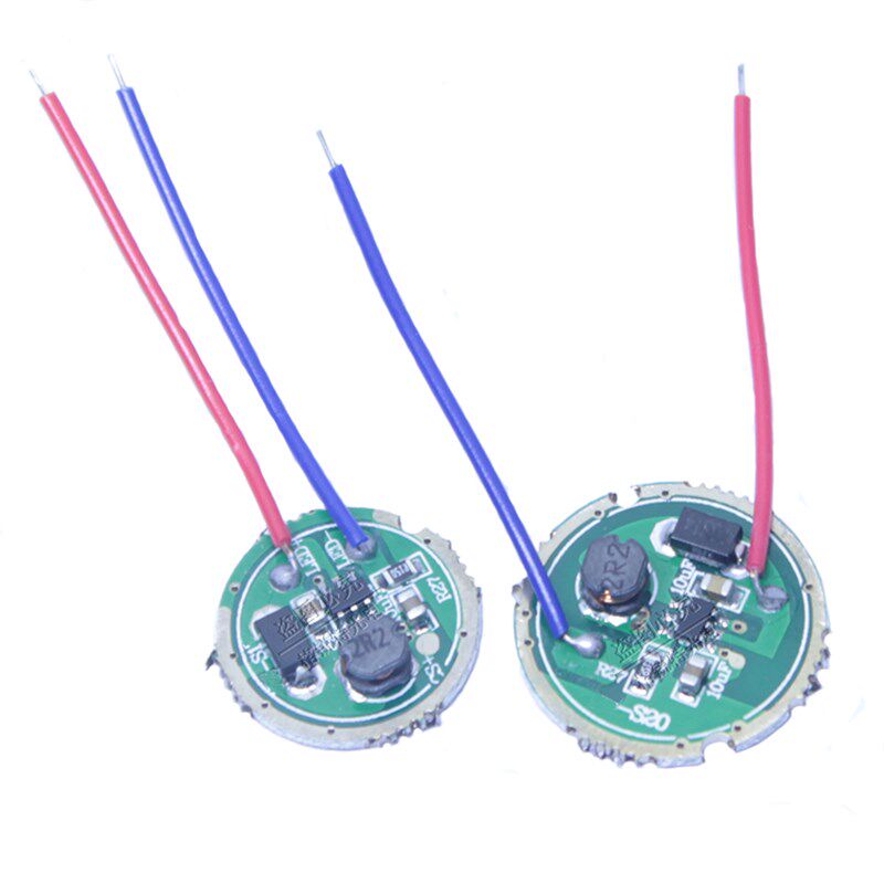 CREE3WQ5灯珠升压电源板LED手电筒驱动板3.7V线路板12V强光手电筒