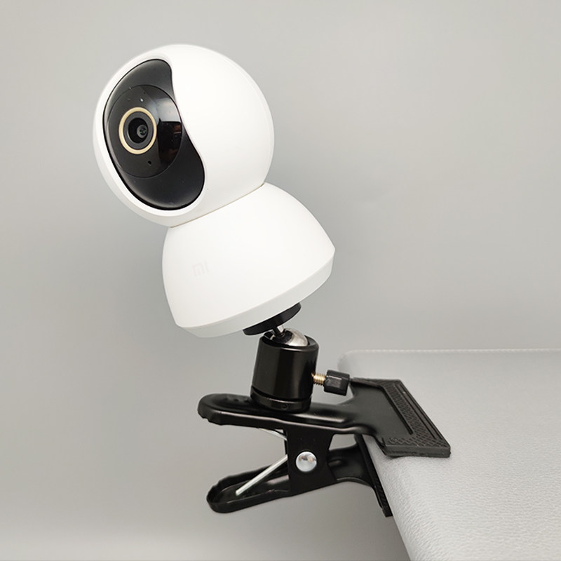 免打孔夹子式支架萤石C6CN小米家云台摄像机头倒挂强力安装固定夹