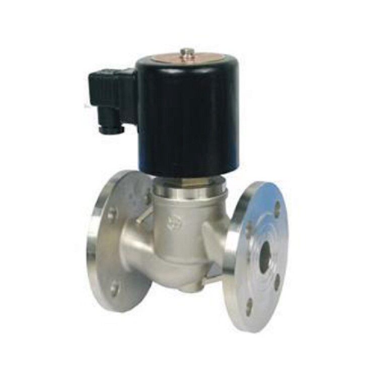 ZBSF-16P不锈钢法兰蒸汽电磁阀电子开关截止控制高压管道220v24v