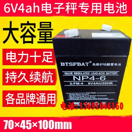 通用LONGWAY蓄电池 3FM4 (6V4AH/20HR)玩具车电子称 童车用蓄电池