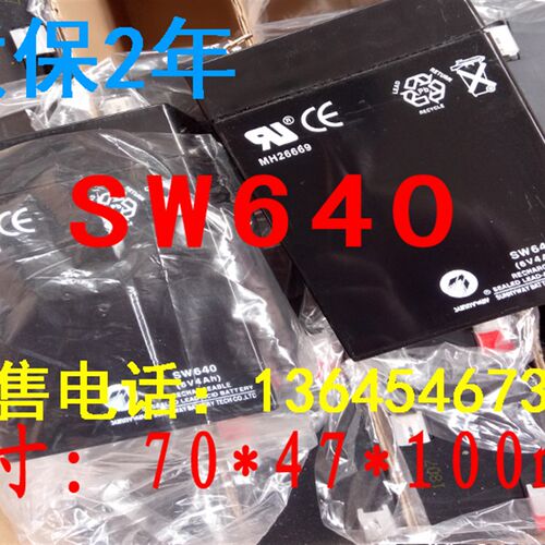 SUNNYWAY SW640 6V4AH 电子秤台秤电池 儿童电动玩具车用蓄电池