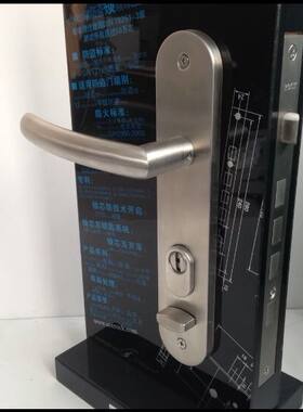 门锁304不锈钢加厚入户门锁防翘防钻防盗门ROCK机械门把手