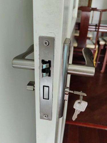 .房间门锁5050/5040锁体孔距125双舌/单舌木门门锁