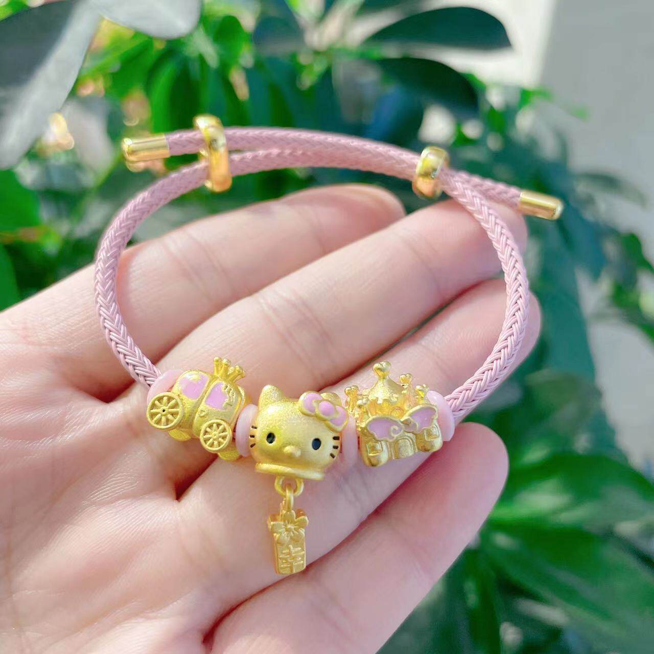 沙金凯蒂猫手链女卡通米