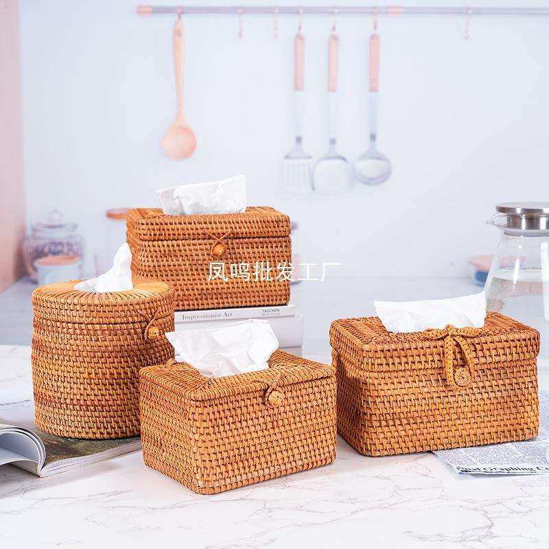 秋藤纯手工编抽纸盒子 客厅茶几桌面纸巾收纳盒 抽纸筒越南汽车,农机/农具/农膜,播种栽苗器/地膜机,淘宝优惠券,粉丝福利购,淘宝优惠卷