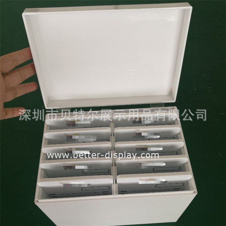 亚克力假睫毛收纳盒高档假睫毛盒白色10片装睫毛盒睫毛嫁接工具盒