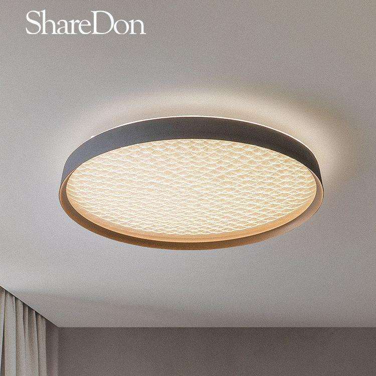 sharedon奢灯卧室吸顶灯简约现代日式复古极简主灯具智能创意房间
