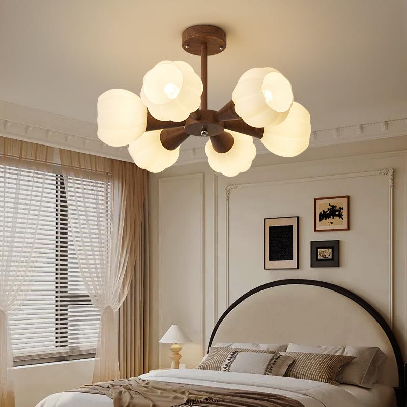 卧室吊灯法式现代简约奶油风2024年新款个性中国风家用卧室餐厅灯