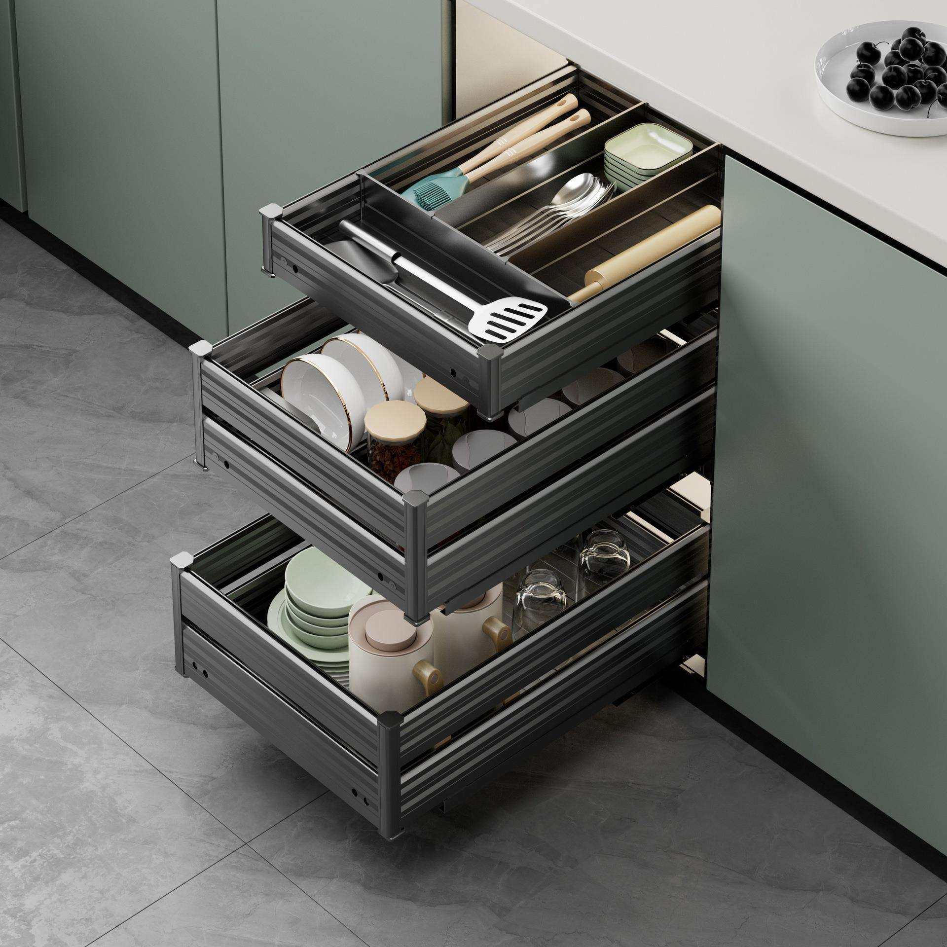 窄柜拉篮小三层铝合金厨房橱柜极窄碗碟篮抽屉式双层锅碗厨柜,农机/农具/农膜,播种栽苗器/地膜机,淘宝优惠券,粉丝福利购,淘宝优惠卷