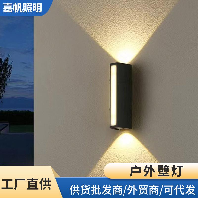 户外壁灯长条壁灯庭院别墅院门线条灯现代简约露台外墙条型景观灯