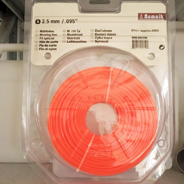 奥玛克优质打草绳耐磨割草机配件尼龙割草绳配打草头用草坪机2.4