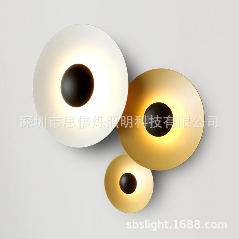 北欧金属飞碟吸顶灯设计师样板房现代客厅民宿商铺前台装饰墙壁灯