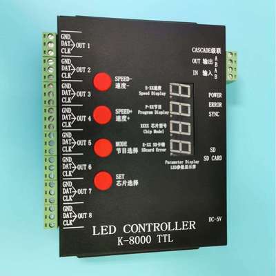 T-8000TLL 编程控制器 SPI控制器 幻彩控制器 多台同步控制