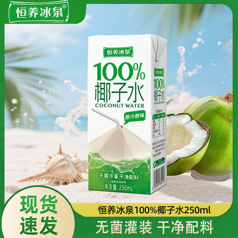 恒养冰泉椰子水250ml*10瓶果汁