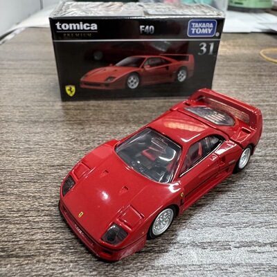 TOMY多美卡黑盒TP31 法拉利F40超跑合金小车模型日版收藏摆件玩具