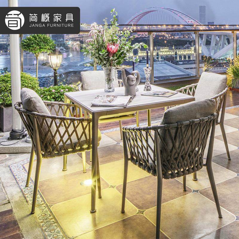 户外桌椅露天庭院花园休闲餐桌椅酒店餐厅外摆防水防晒藤椅组合,商业/办公家具,商用藤编家具,淘宝优惠券,粉丝福利购,淘宝优惠卷