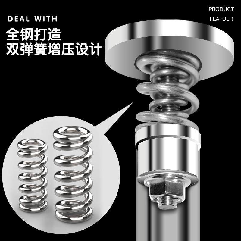 免打孔加厚304不锈钢伸缩杆浴室浴帘杆衣柜撑杆窗帘杆阳台晾衣杆,收纳整理,衣叉,淘宝优惠券,粉丝福利购,淘宝优惠卷