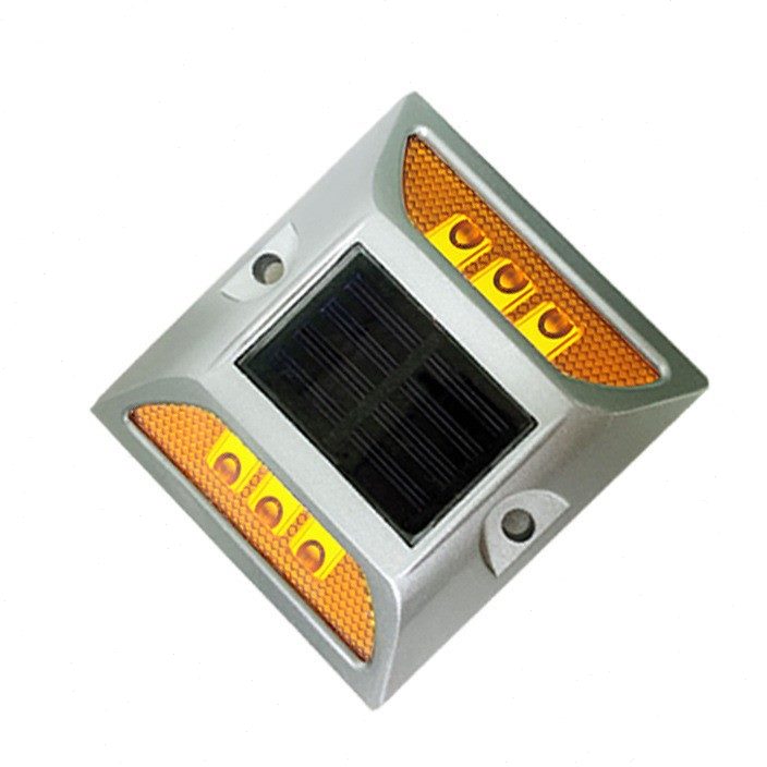 1太阳能反光道钉交通安全凸起路标夜间铸铝地埋灯轮廓标公园庭院