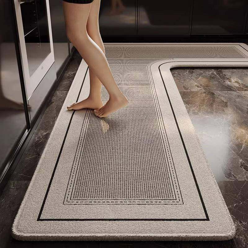 现代轻奢L型厨房地垫防滑防油脚垫子吸水吸油高级感可擦免洗地毯,金属材料及制品,金属加工件/五金加工件,淘宝优惠券,粉丝福利购,淘宝优惠卷
