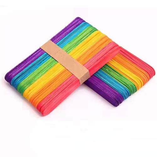 工厂直销彩色150*18*1.6mm雪糕棒压舌板量大从优彩色压舌板模型